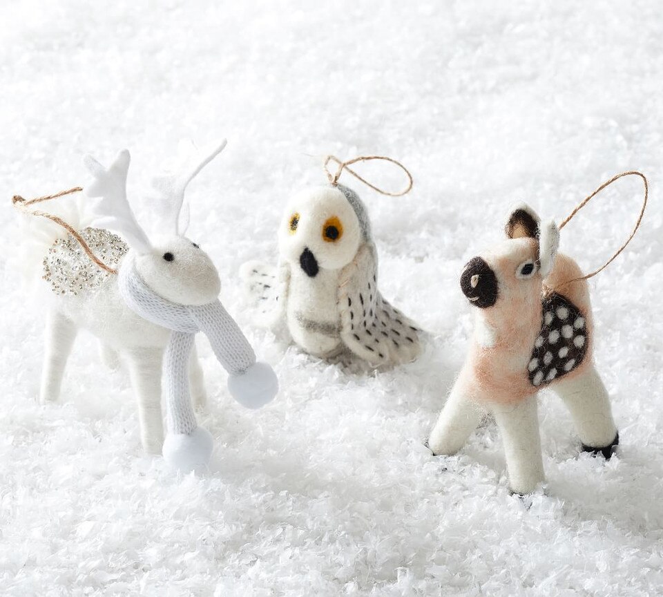 soft animal christmas ornaments